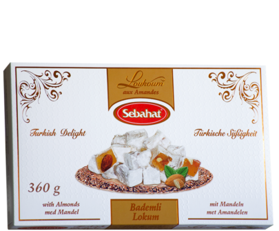 Türkische Süßigkeit mit Mandeln
