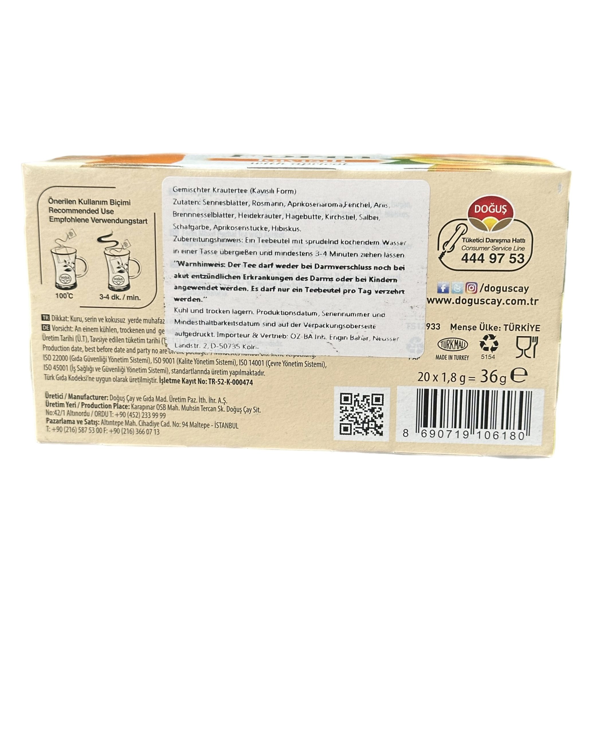 Aprikose Tee 20Beutel – Bild 2