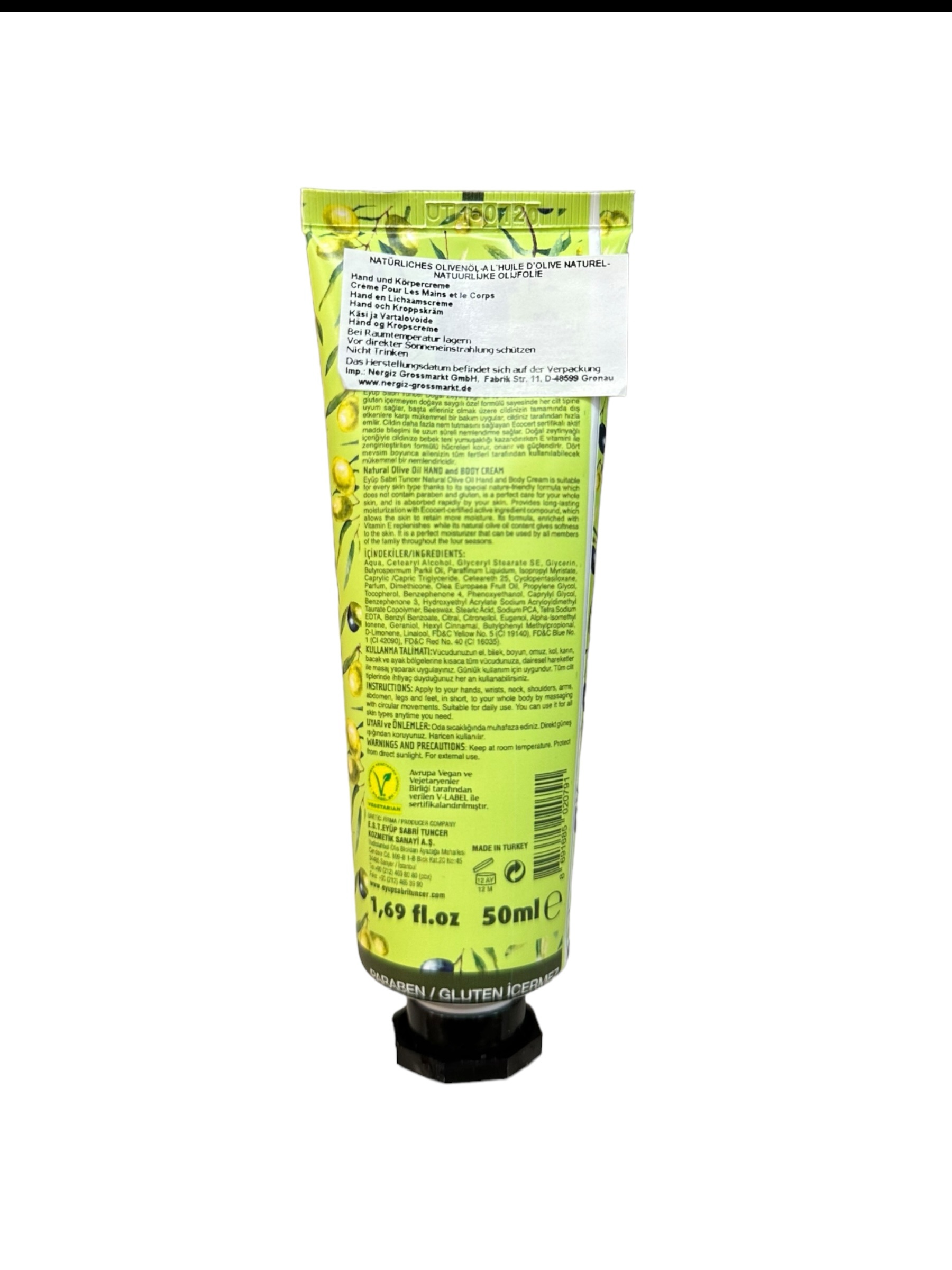 Hand & Körpercreme mit Olivenöl – Bild 2
