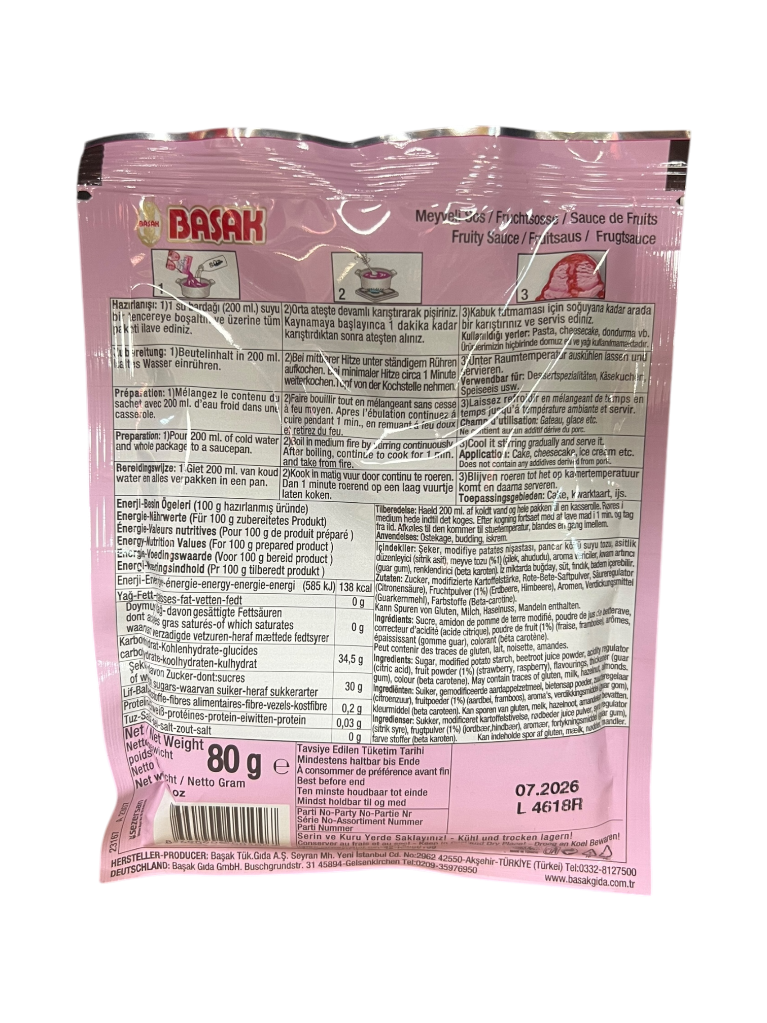 Fruchtsoße Himbeer - Erdbeere – Bild 2