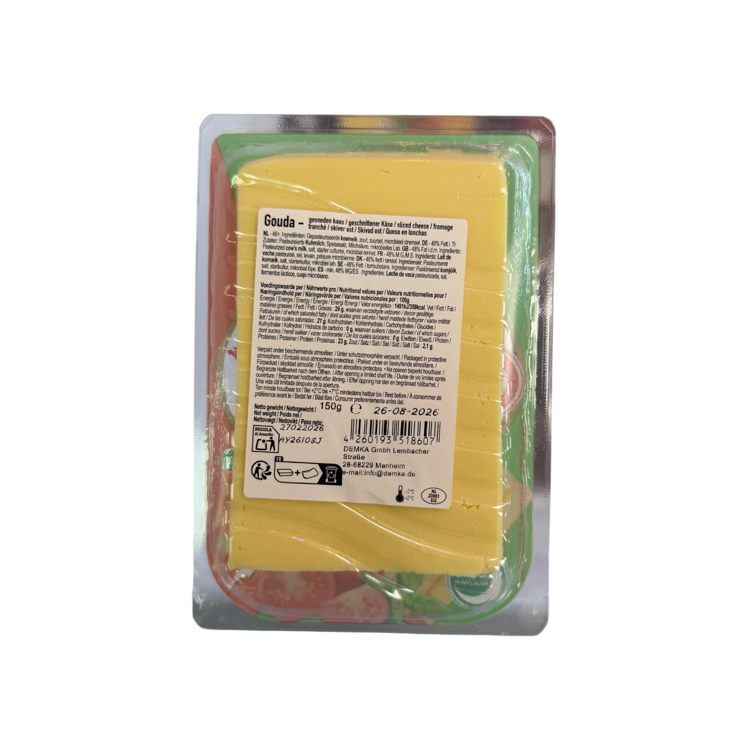 Gouda Käse in Scheiben – Bild 2